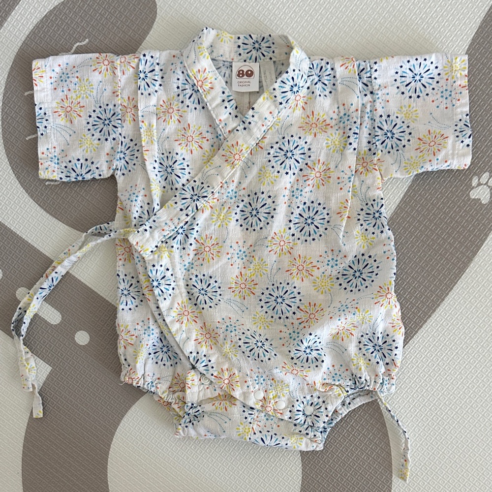 Fireworks Baby Kimono Romper 9M